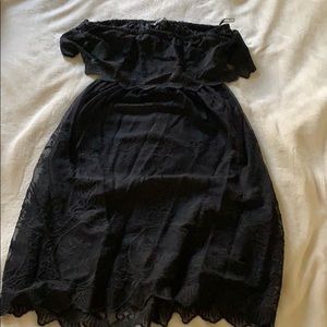 EXPRESS Strapless, Open Back Mini Dress